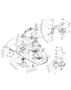 Mower Deck 44 Spindle Assembly (2006) Diagram and Parts List for Z-FORCE44 53AA5B6L-53AA5B6L709-53AA5B6L710-53AA5B6L712 Cub Cadet Lawn Tractor